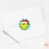 Sticker Emoji Tour du visage souriant du Père Noël (Enveloppe)