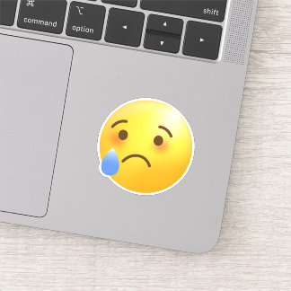 Sticker Emoji Visage Triste Mais Soulagé