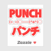 Sticker Émoticônes de punch japonais (Feuille)