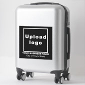 Sticker Emplacement commercial sur Black Grand Carré Vinyl (Sur valise)