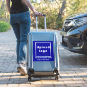 Sticker Emplacement commercial sur Blue Grand Carré Vinyl (Valise Insitu)
