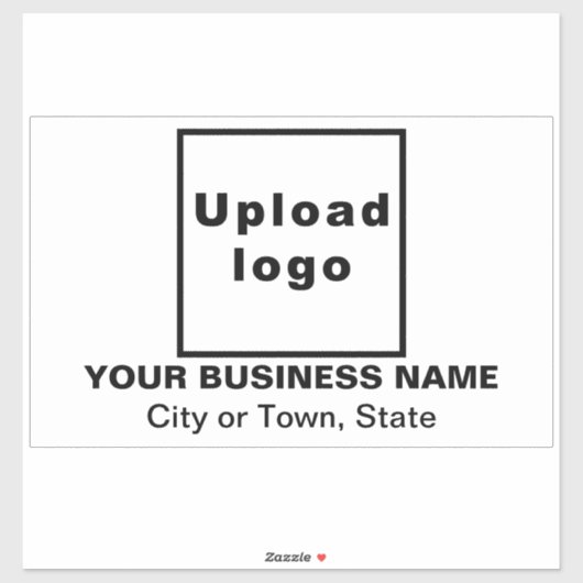 Sticker Emplacement commercial sur grand rectangle blanc V (Feuille)