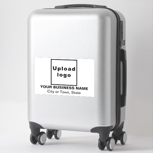 Sticker Emplacement commercial sur grand rectangle blanc V (Sur valise)