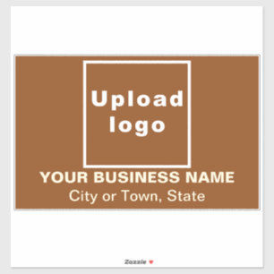 Sticker Emplacement commercial sur grand rectangle Brown V