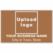 Sticker Emplacement commercial sur grand rectangle Brown V (Devant)