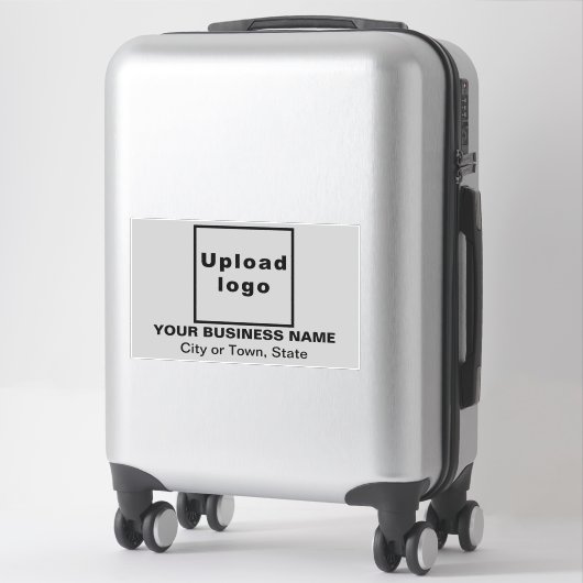 Sticker Emplacement commercial sur grand rectangle gris Vi (Sur valise)