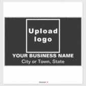 Sticker Emplacement commercial sur grand rectangle noir Vi (Feuille)