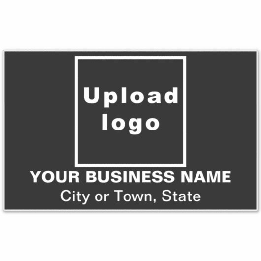 Sticker Emplacement commercial sur grand rectangle noir Vi (Devant)