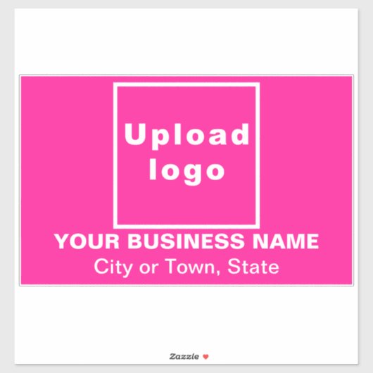 Sticker Emplacement commercial sur grand rectangle rose Vi (Feuille)