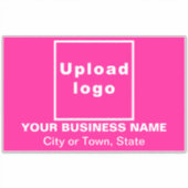 Sticker Emplacement commercial sur grand rectangle rose Vi (Devant)