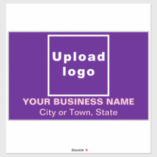 Sticker Emplacement commercial sur grand rectangle violet