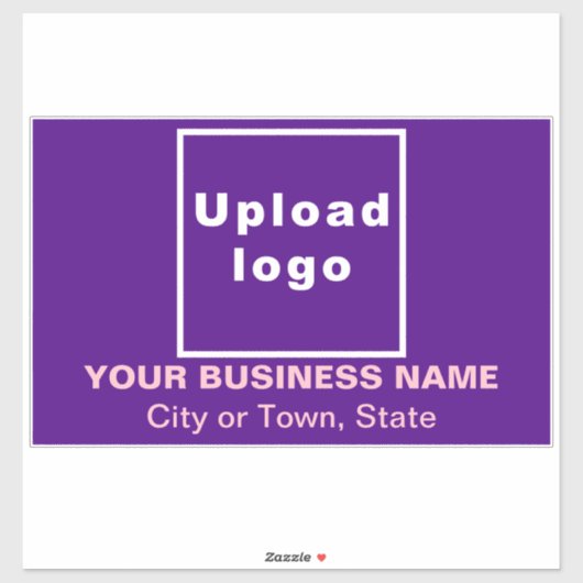 Sticker Emplacement commercial sur grand rectangle violet (Feuille)