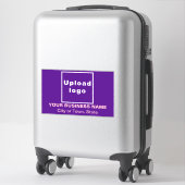 Sticker Emplacement commercial sur grand rectangle violet (Sur valise)