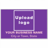 Sticker Emplacement commercial sur grand rectangle violet (Devant)