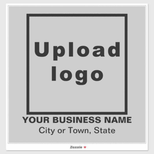 Sticker Emplacement commercial sur Gris Grand Carré Vinyl (Feuille)