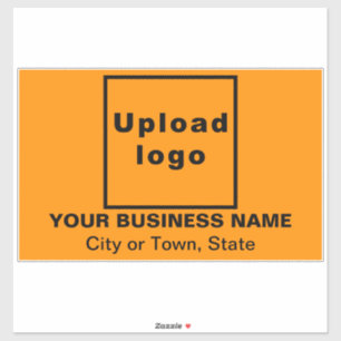 Sticker Emplacement commercial sur Orange Grand Rectangle