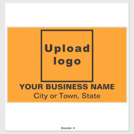 Sticker Emplacement commercial sur Orange Grand Rectangle  (Feuille)