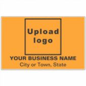 Sticker Emplacement commercial sur Orange Grand Rectangle  (Devant)