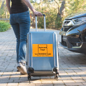 Sticker Emplacement commercial sur Orange Grand Rectangle  (Valise Insitu)