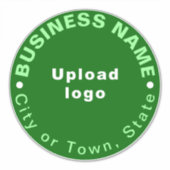 Sticker Emplacement de l'entreprise sur bâtonnet de vinyle (Devant)