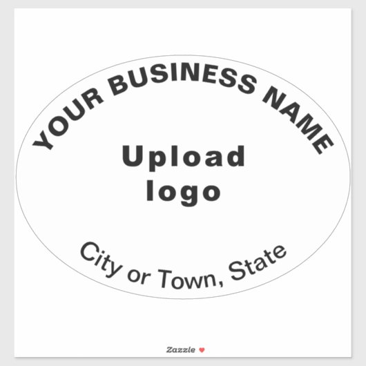 Sticker Emplacement de l'entreprise sur blanc Grande forme (Feuille)