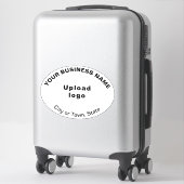 Sticker Emplacement de l'entreprise sur blanc Grande forme (Sur valise)