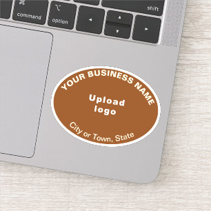 Sticker Emplacement de l'entreprise sur la forme ovale Bro