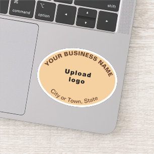 Sticker Emplacement de l'entreprise sur la forme ovale Bro