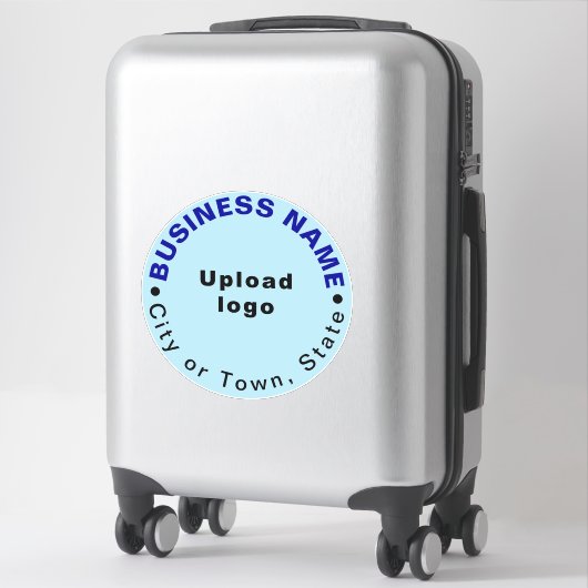 Sticker Emplacement de l'entreprise sur le bleu clair Gran (Sur valise)