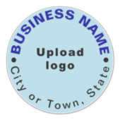 Sticker Emplacement de l'entreprise sur le bleu clair Gran (Devant)