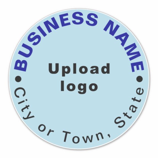 Sticker Emplacement de l'entreprise sur le bleu clair Gran (Devant)