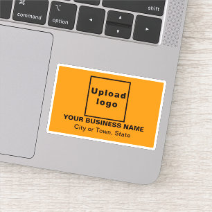 Sticker Emplacement de l'entreprise sur le rectangle orang