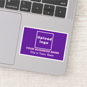 Sticker Emplacement de l'entreprise sur le rectangle viole