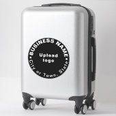 Sticker Emplacement de l'entreprise sur le vinyle noir gra (Sur valise)