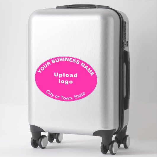 Sticker Emplacement de l'entreprise sur rose grande forme  (Sur valise)