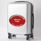 Sticker Emplacement de l'entreprise sur rouge grande forme (Sur valise)