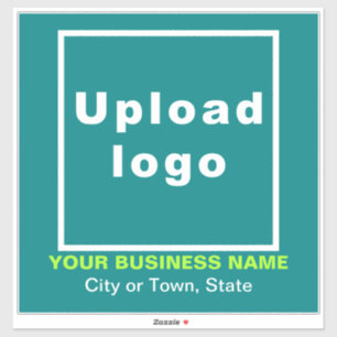 Sticker Emplacement de l'entreprise sur Turquoise vert Gra