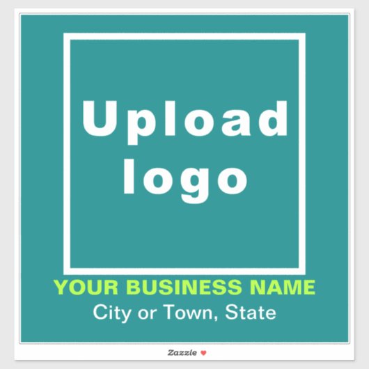 Sticker Emplacement de l'entreprise sur Turquoise vert Gra (Feuille)