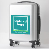 Sticker Emplacement de l'entreprise sur Turquoise vert Gra (Sur valise)