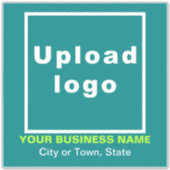 Sticker Emplacement de l'entreprise sur Turquoise vert Gra (Devant)