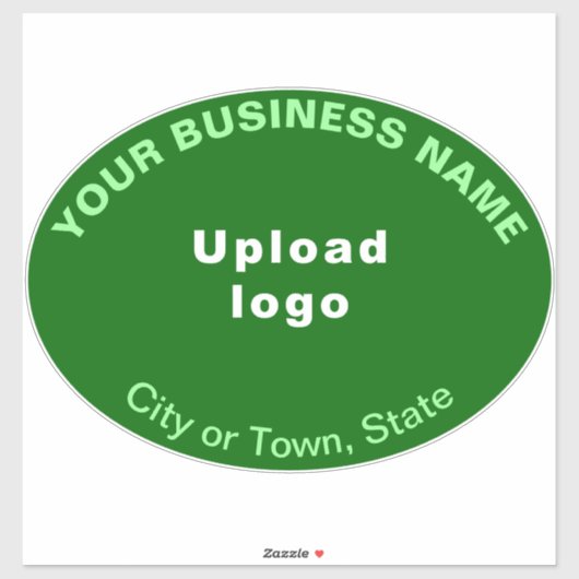 Sticker Emplacement de l'entreprise sur Vert Grande Forme (Feuille)