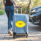 Sticker Emplacement d'entreprise sur vinyle de forme ovale (Valise Insitu)