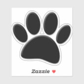 Sticker Empreinte de chien (Feuille)