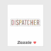 Sticker Empreinte de léopard de répartiteur - Dispatcher d (Feuille)