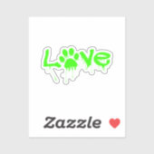 Sticker Empreinte de patte (Feuille)