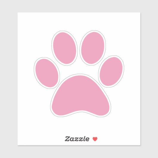 Sticker Empreinte de patte (Feuille)