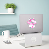 Sticker Empreinte de patte (Ordinateur portable sur le bureau)