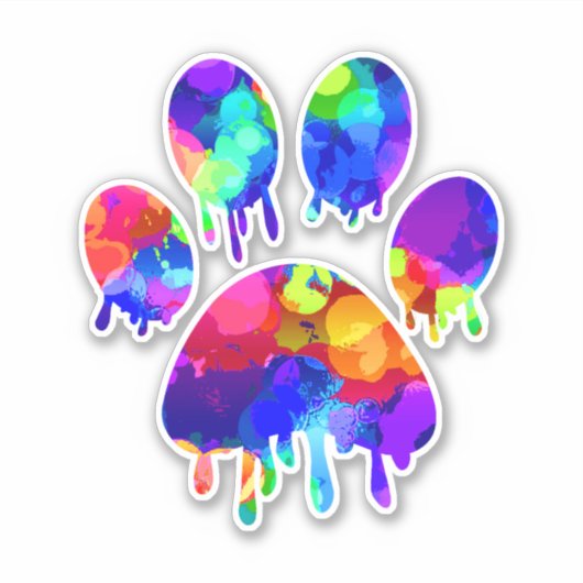 Sticker Empreinte de patte (Devant)