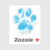 Sticker Empreinte de patte (Feuille)