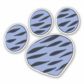 Sticker Empreinte de patte bleu (Devant)